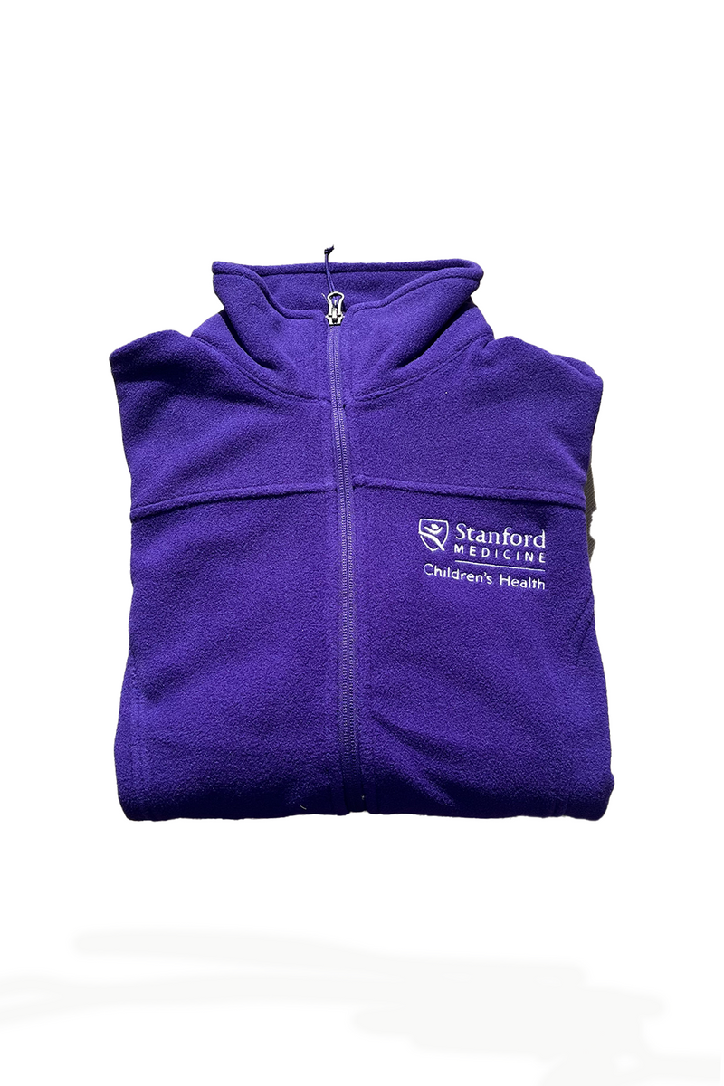 Stanford Medicine Purple Fleece Jackets (Women) Lucile Packard