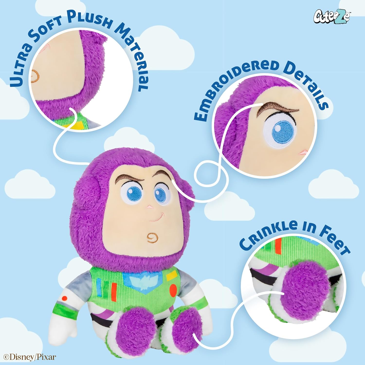 Disney Toy Story 12" Buzz Lightyear Plush Cuteeze