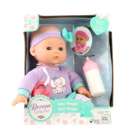 Doll Dream Collection Baby Maggie w/Magnetic Pacifier