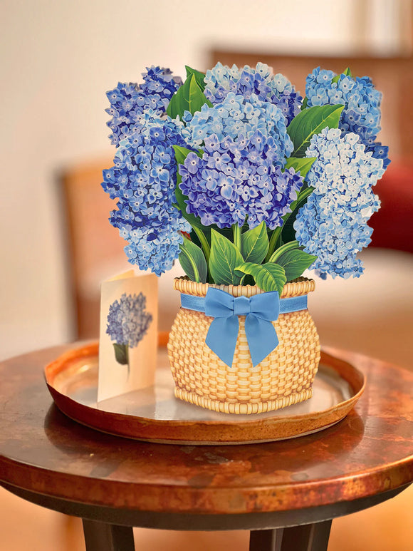 Nantucket Hydrangeas Pop-Up Flower Boquet