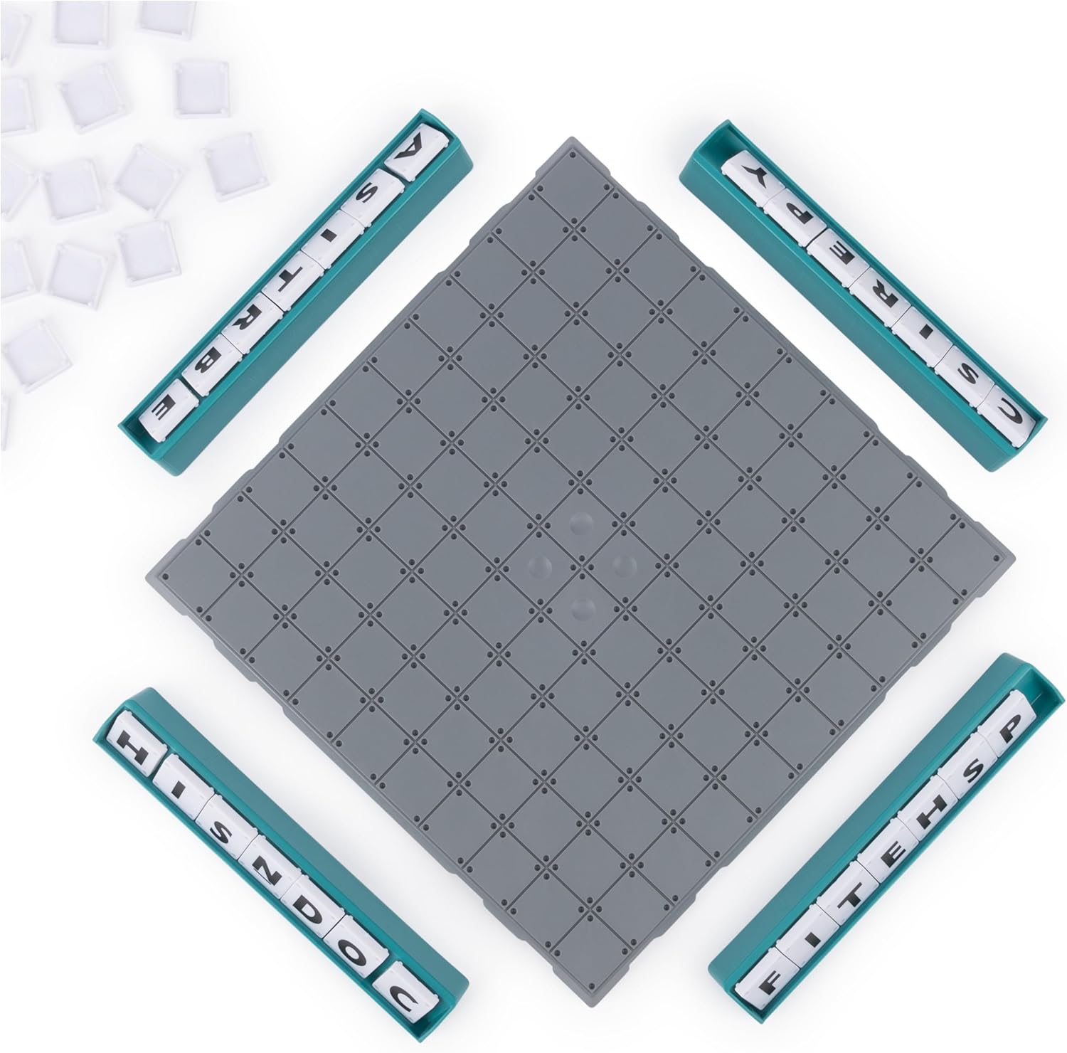 Upwords The Stackable Word Game: Includes Rotating Board & Letter Tiles, Classic Crossword Activity for Kids & Families.