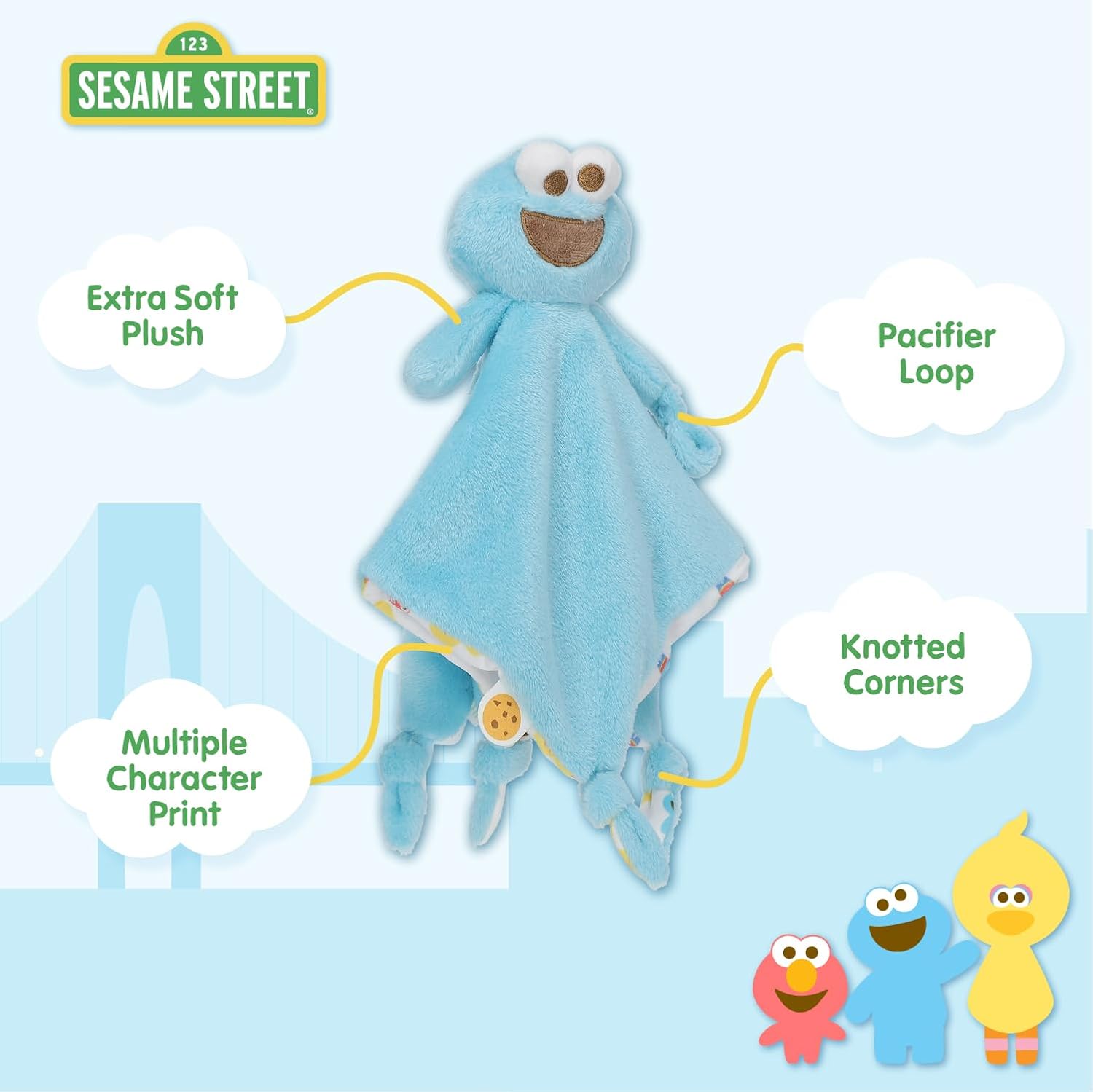 COOKIE MONSTER Baby's First Blanky