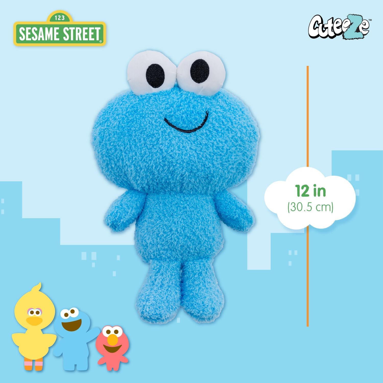 Sesame Street Cookie Monster Cuteeze Plush