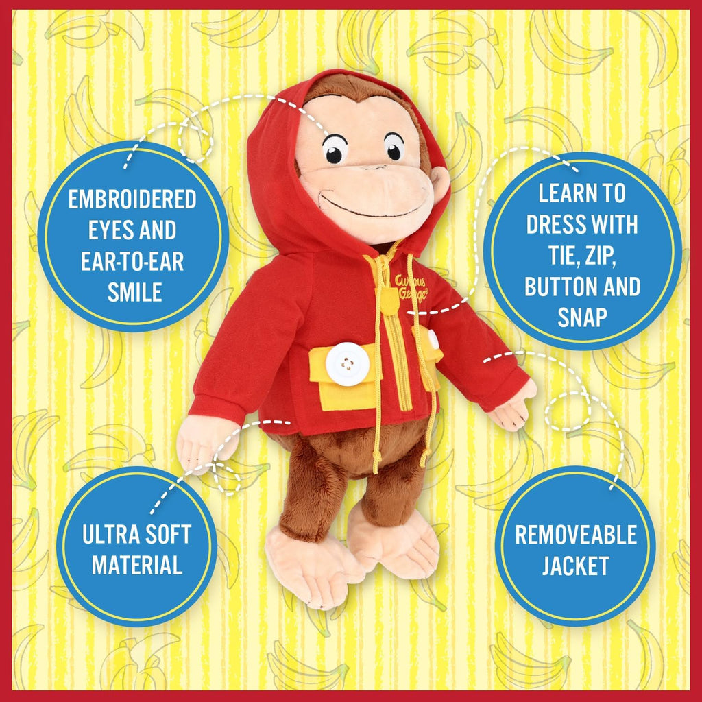 Curious George Learn To Dress Plush