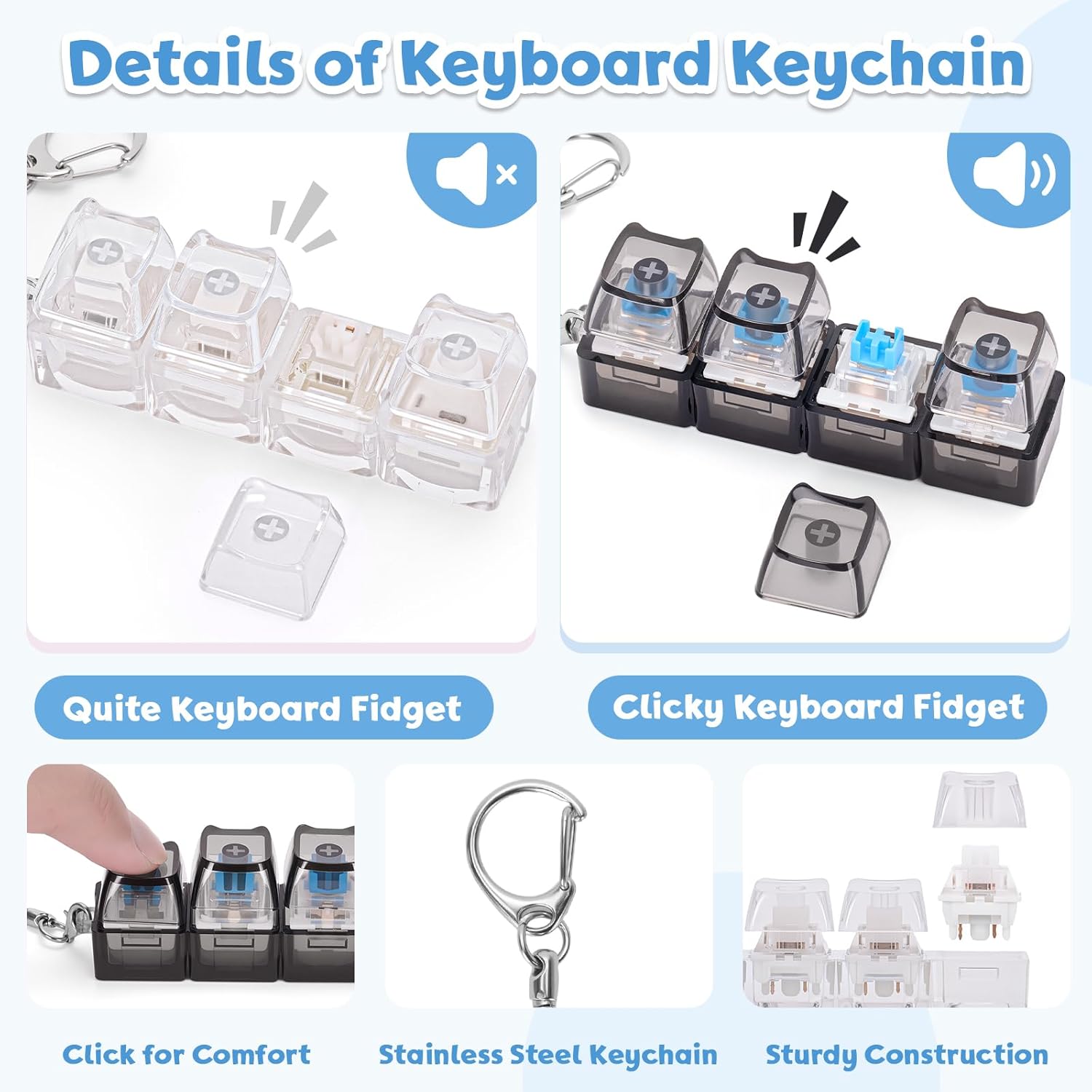 Keyboard Klicker Keychain