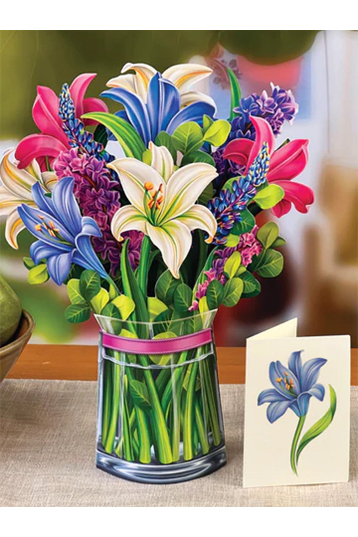 Lilies & Lupines Pop-Up Flower Boquet