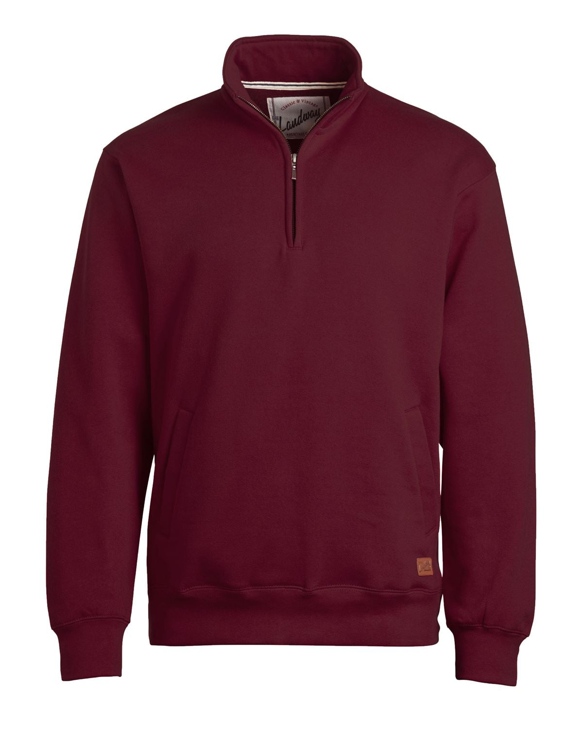Rockridge 1/4 Zip Fleece Pullover Maroon XS