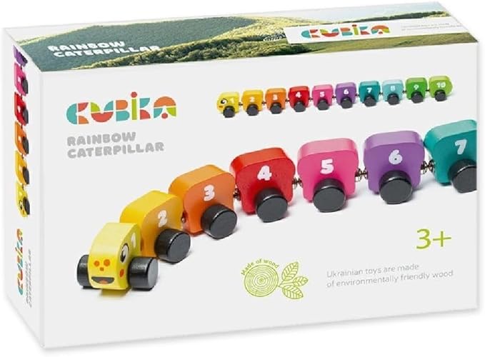 Wooden Rainbow Caterpillar