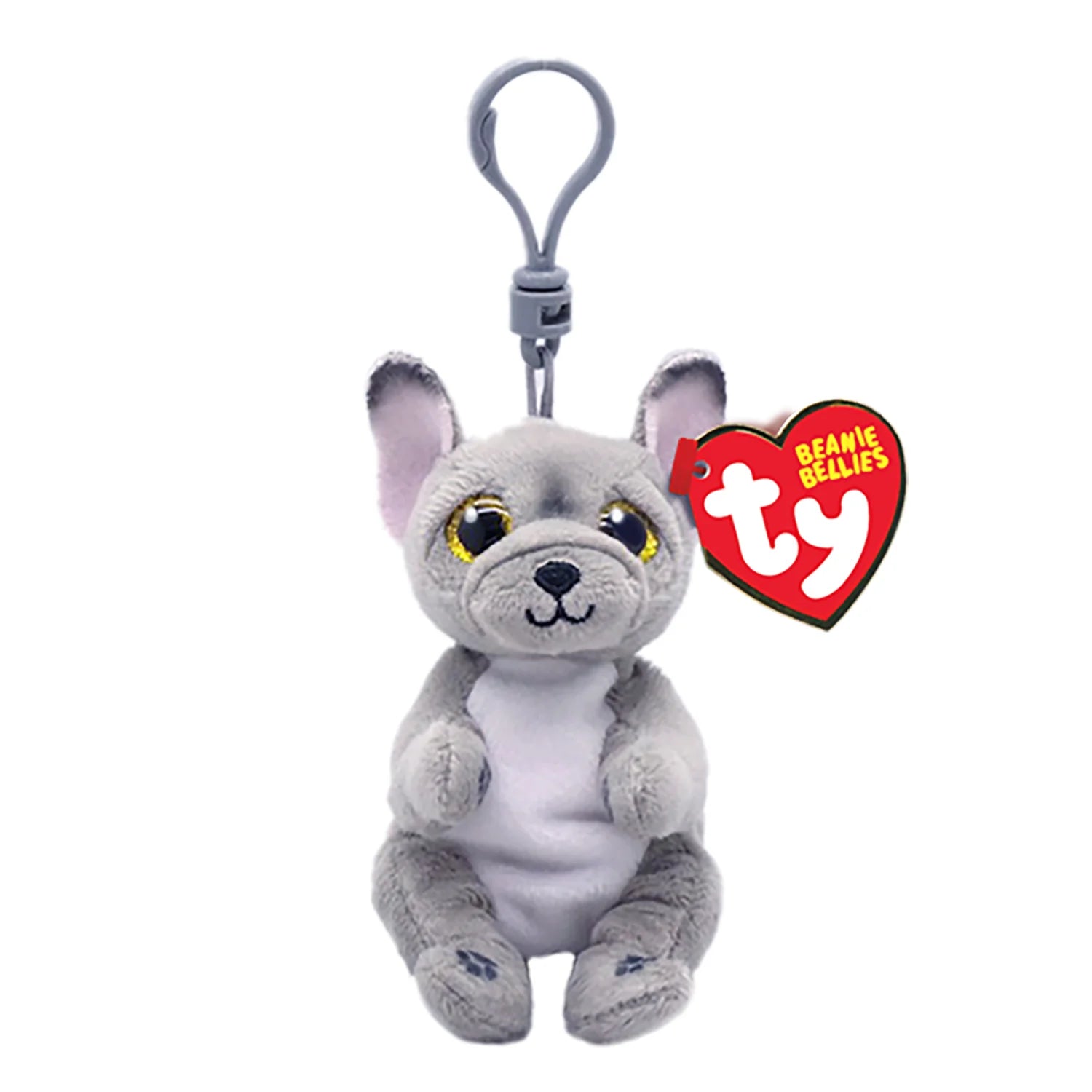 Ty Wilfred the Gray Pug Clip