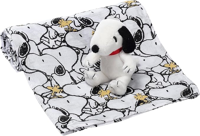 Snoopy Swaddle Blanket & Mini Plush