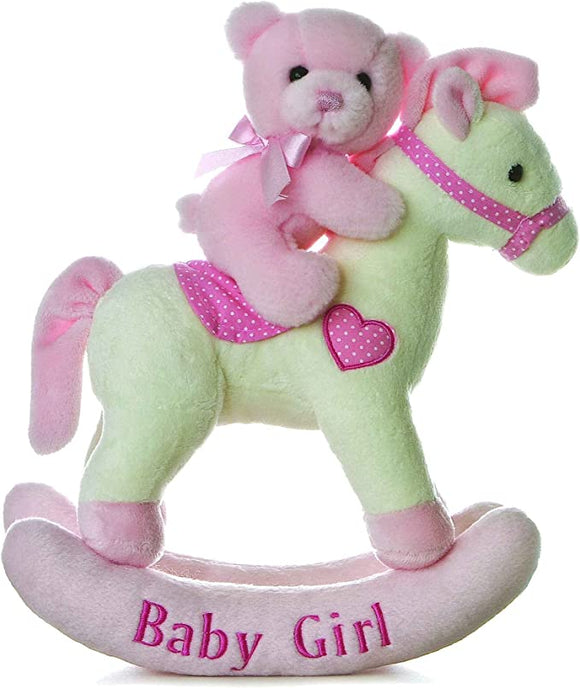 Ebba Comfy Baby Girl Rocking Horse