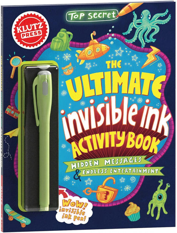 Book - Klutz Top Secret The Ultimate Invisible Ink Activity Book